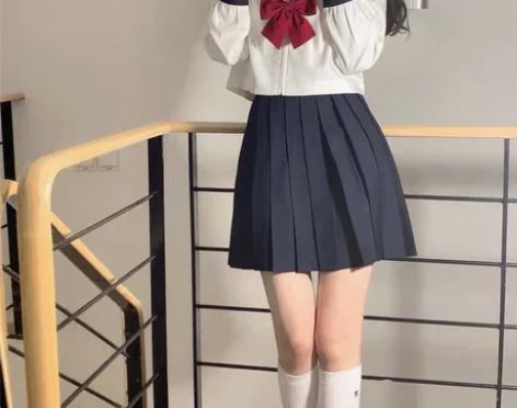 水手服jk制服裙原创正版白三本基础款日系学...