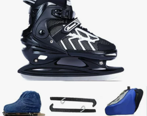 黑龙速滑冰刀鞋 可调鞋码 儿童学生初学者高...
