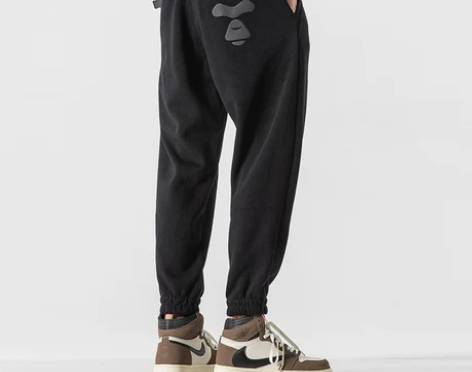 裤子男潮牌春季男士卫裤宽松束脚裤休闲长裤运...