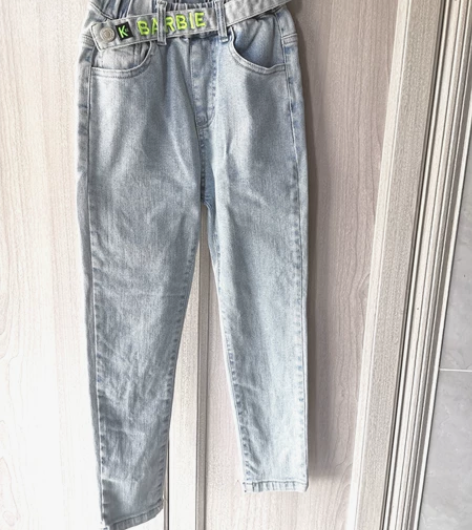 女童潮爆百搭牛仔铅笔裤11码！适合身高13...