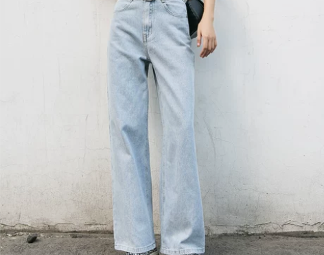 泫雅同款破洞牛仔裤女2019夏秋季薄款宽松...