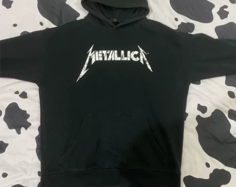 Metallica重金属摇滚乐队街头长袖卫...