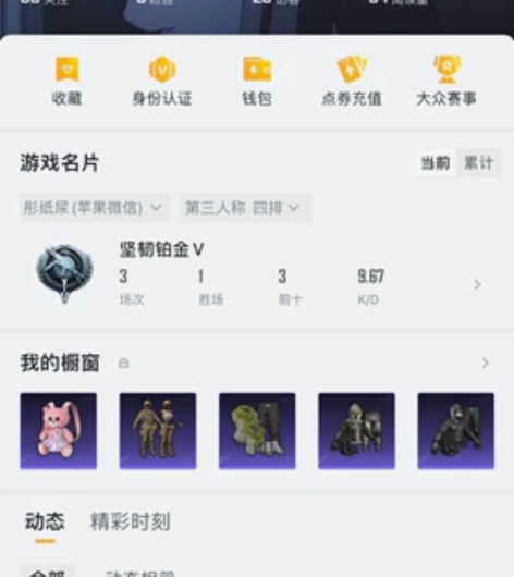 ios苹果wx区和平精英小素材号，不想玩了...