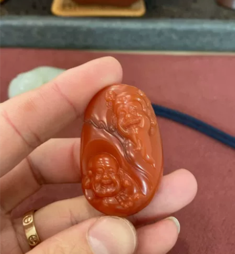 苏州玉雕大师 叶海林 南红 财富一生苏州玉...