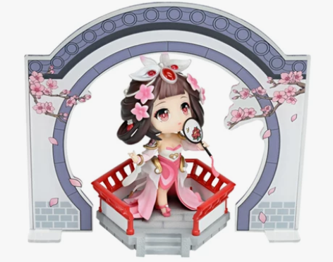王者荣耀官方正版 游园惊梦甄姬Q版手办 荣...