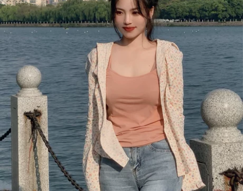 鱼没放纯欲港味复古风春秋新款修身显瘦背心内...