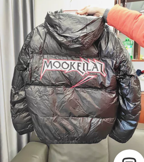 蒙口莱羽绒服男白鸭绒全新清仓价黑色男女羽绒...