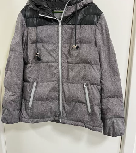 森马/秋冬新款男士连帽拼接时尚简约款羽绒服...