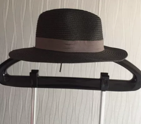 包邮！旅行买的，宽边黑色编织礼帽，超有型，...
