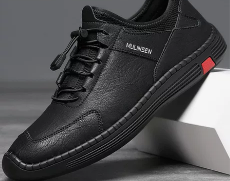 木林森男鞋春秋季新款真牛皮鞋男士休闲鞋韩版...