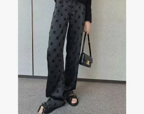 黑色阔腿裤女春秋高腰垂感西装裤休闲宽松显瘦...