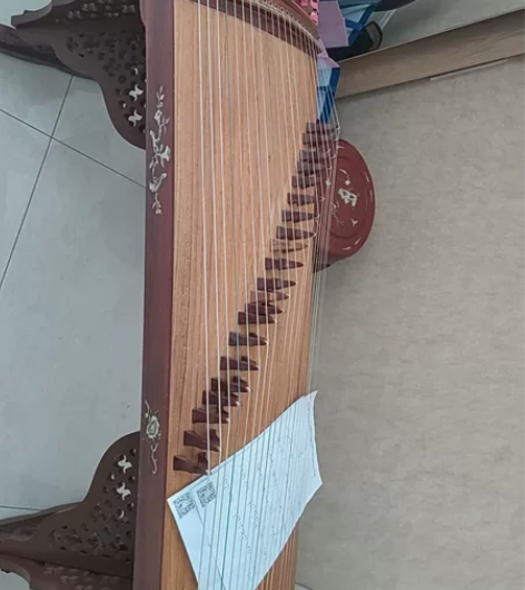 自己的古筝，有用过痕迹，保护的很好，适合想学筝的朋友#古筝 ...
