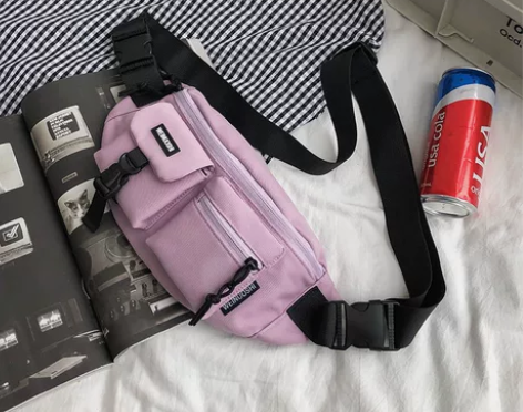 斜挎包男ins潮牌胸包日系学生休闲运动腰包...