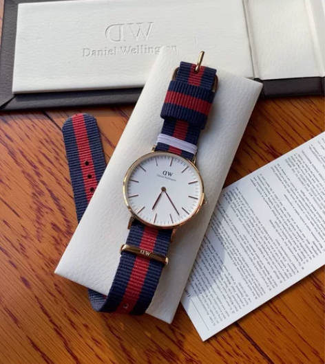 dw手表女 CLASSIC系列简约撞色织纹...