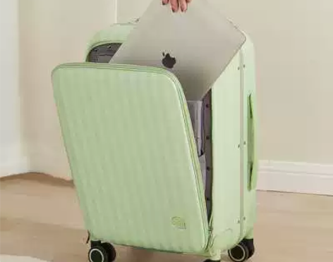 厂销阿季前开盖女20寸登机18行李箱