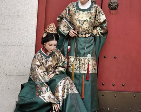 远山黛汉服 定陵复原款长袄短袄曳撒圆领袍 ...