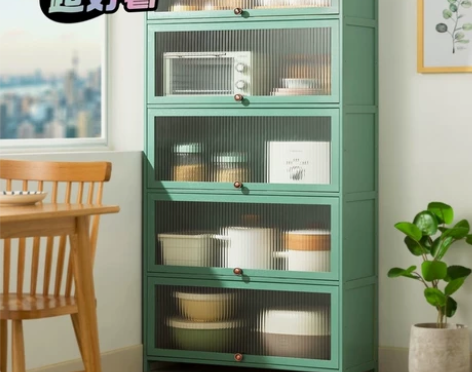 【低价清库存】厨房收纳柜置物架落地式碗柜调...