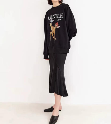 edition醋酸鱼尾半裙女秋款包臀裙半身...