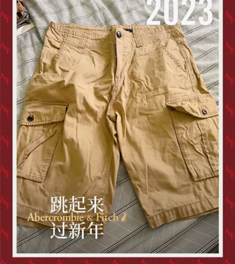男士工装短裤,几乎全新,款式经典,尺码 1...