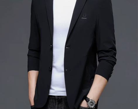 奇 阿玛尼 亚西服男春季韩版潮流商务休闲高...