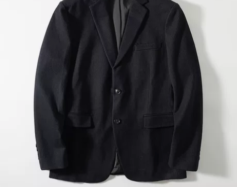 利郎西装！经典黑色！弹力灯芯绒！笔挺显高！...