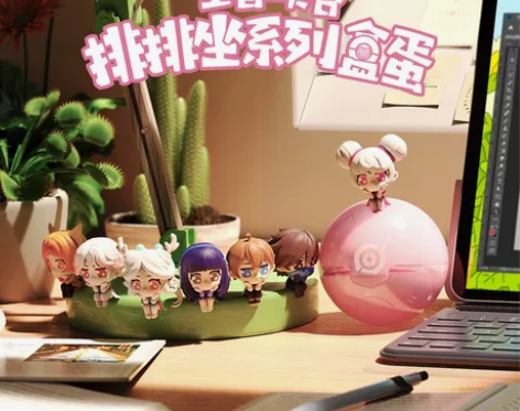 王者荣耀排排坐系列盲盒手办周边精灵球盒蛋汽...