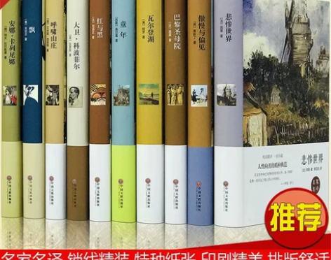 世界十大经典文学名著全10册悲惨世界 飘