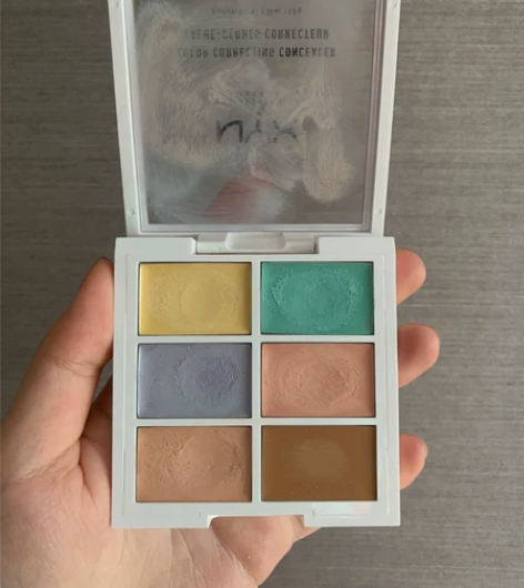 正品NYX六色遮瑕盘,修颜盘,调色盘,余量...