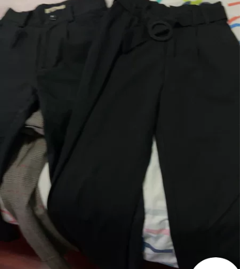 裤子zara哈伦裤 工装风裤 面料很好 四...
