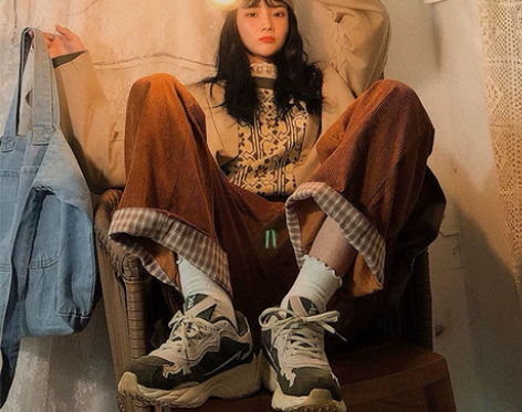 春秋季新款加绒裤子韩版宽松百搭潮流vibe...