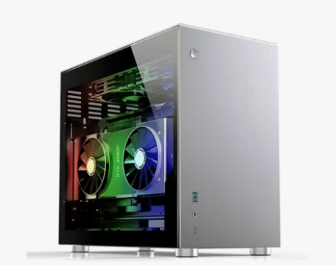 乔思伯V10 ITX机箱 全铝侧透电脑台式...