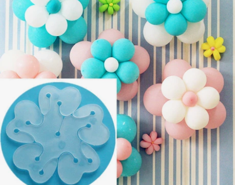 新款双层10合1梅花夹气球造型夹连接11个...