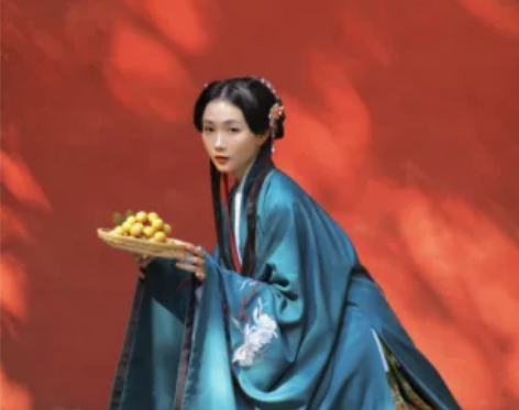 兰若庭 汉服 乘黄 明制披风  绿色  S...