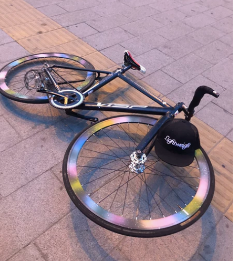 visp死飞固齿自行车 橙色如图，北京自提...