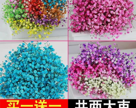 满天星干花花束客厅摆设真花装饰摆件