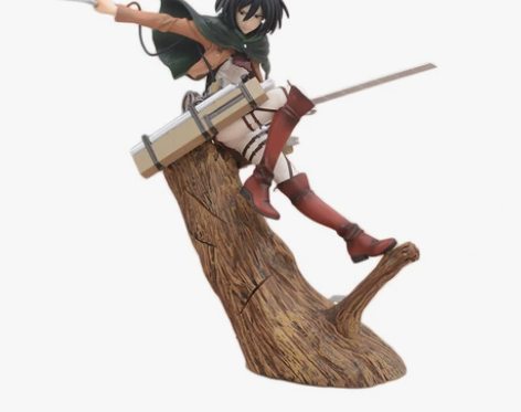 进击的巨人树桩三笠阿克曼手办 玩具公仔摆