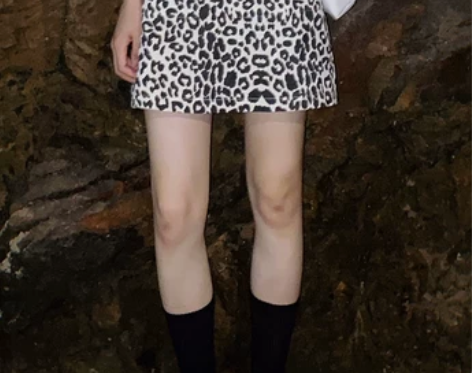 豹纹短裙女港味复古高腰显瘦一步裙a字裙性感...