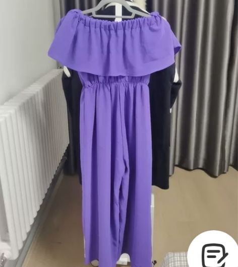 一字肩连体裤宽松版的，均码的 感兴趣的话点...