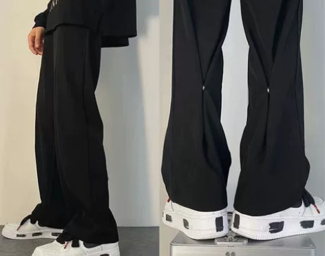 欧美vibe风西裤男oversize小众设...