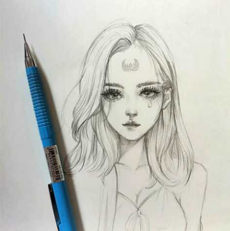 【长期接稿】白菜价铅笔草稿画动漫手办模型q...