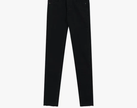 ?「长腿秘诀」黑色牛仔裤女冬百搭高腰显瘦铅...