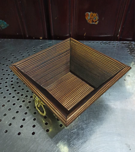 中式复古实木老式斗升摆件招财进宝日进斗金 ...