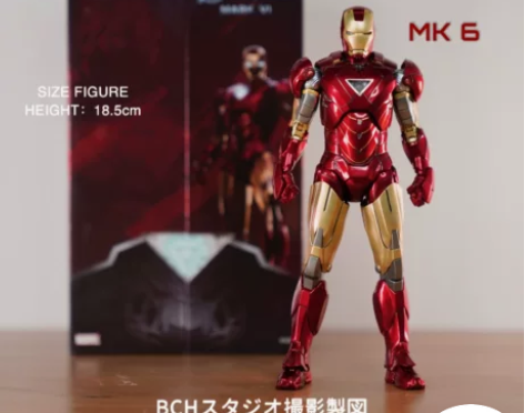 正品中动mk5钢铁侠手办漫威复仇者联盟可动...