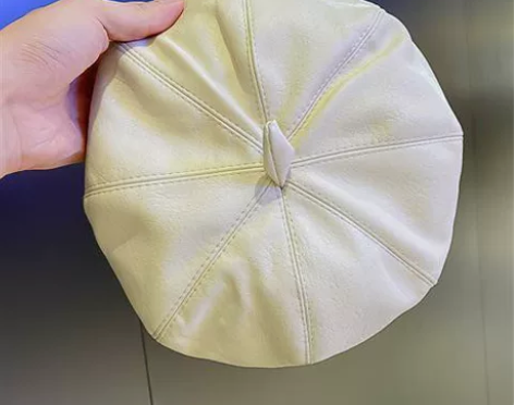 秋冬网红pu瓜皮帽百搭ins帽子贝雷帽女英...