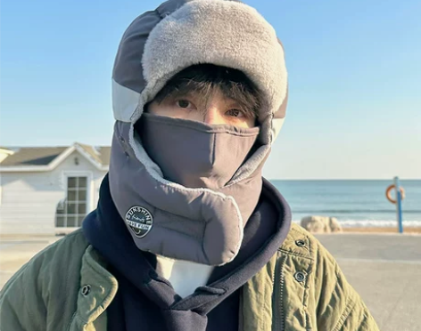 帽子男士秋冬户外抓绒防风雷锋帽男冬季棉帽保...