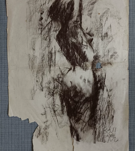 素描作品，品相一般，如图所示，此商品售出，...