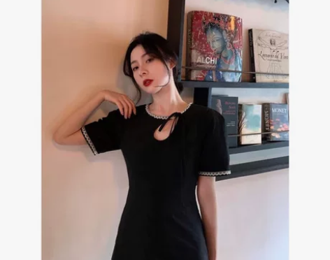 鹭青一 赫拉小姐 法式连衣裙女夏高级设计感...