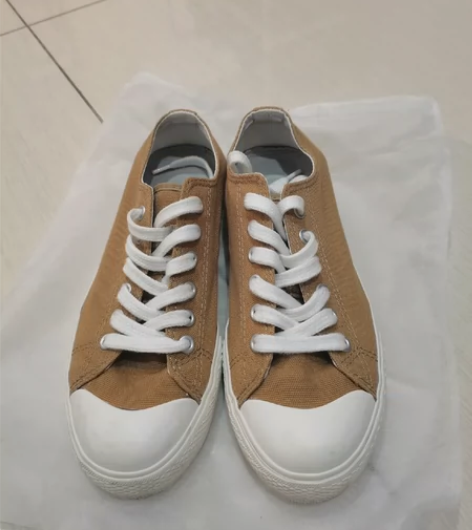 无印良品muji板鞋运动鞋女士黄色 36码...