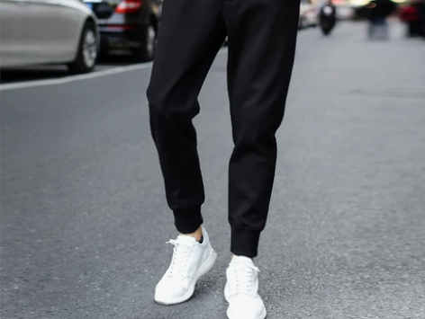 裤子男秋冬季韩版潮流百搭修身小脚运动裤男加...