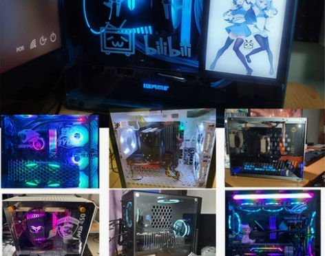 电脑机箱 电脑主机亚克力侧板定制 透明透气...